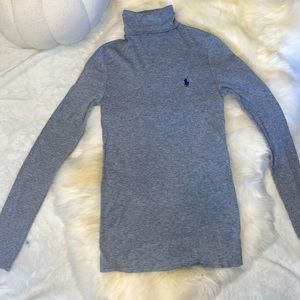 Ralph Lauren Grey Turtle Neck Soft Top